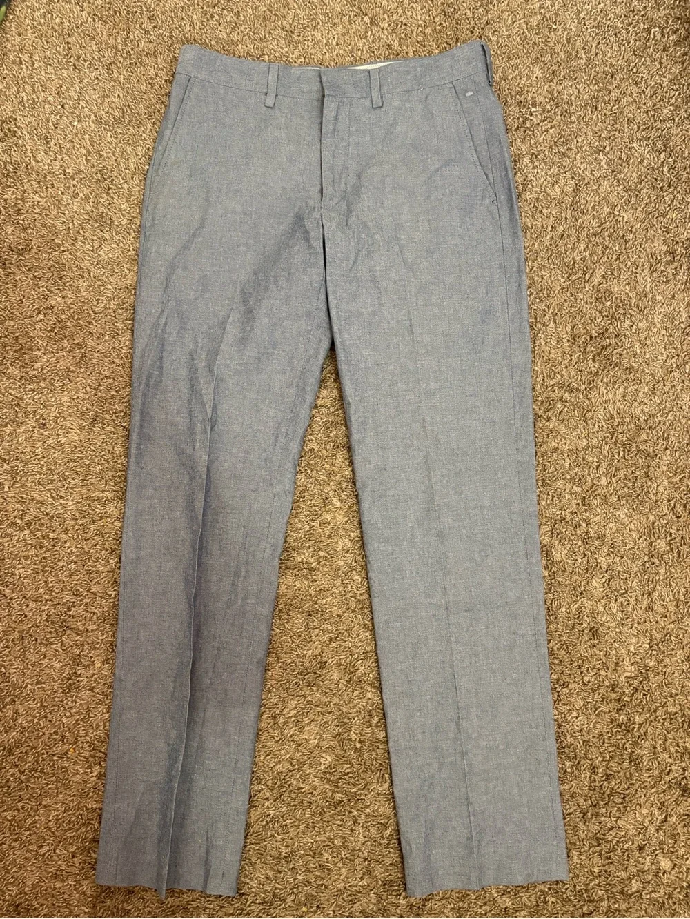J.Crew Bedford Dress Pants Men's 31X32 Blue Tailored Cotton